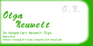 olga neuwelt business card